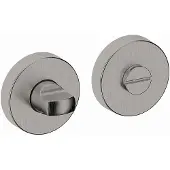 Hardbrass Shuffle toilet-/badkamersluiting rond - RVS