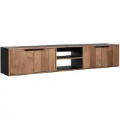 DTP Home Cosmo hangend tv-meubel teakhout 205x40x40cm
