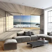 Karo-art 441cm X 315cm - Zelfklevend fotobehang - Droom van een zee , Premium Print