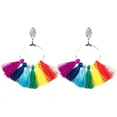 Boland Oorbellen regenboog waaier | pride (multi)