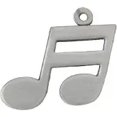 Aim Tinnen sleutelhanger 16de noot