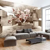 Karo-art 98cm X 70cm - Zelfklevend fotobehang - Klein wonder, orchidee, 8 maten, premium print