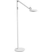 FABAS LUCE Regina - Verstelbare, witte LED-vloerlamp van metaal, hoogte 135 cm. - Geïntegreerde 9W LED-lamp, kleurtemperatuur (3000 K, 4000 K, 5000 K, 6000 K).
