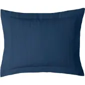ISleep Satijnstreep Kussensloop - 60x70 cm - Donker Blauw