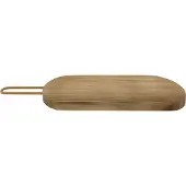 Point-Virgule Snijplank - serveerplank uit acaciahout met koperen handvat - 40x12x2cm