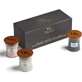 Woodwick Hourglass Geurkaars Deluxe Cadeauset - 3 Mini - Floral - 60 branduren
