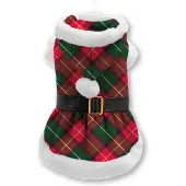 Plenty Gifts Kerst jurk ruit rood / groen
