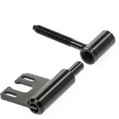 Dx Inboorpaumelle 14mm voor stalen kozijnen Hörmann - zwart