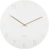 Karlsson Klok Charm Engraved Numbers White 40 cm