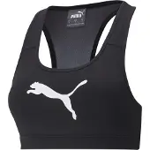 Puma 4Keeps - Mid Impact Sportbeha - Medium ondersteuning - Zwart/Wit