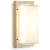 MORETTI Wandlamp buiten Ice Cubic, dimbaar, messing / goud, Messing