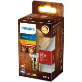 Philips 6x LED lamp E14 | Kogel P45 | Vintage | Goud | 1800K | Dimbaar | 2.6W (15W)