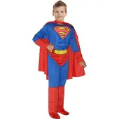 Atosa Superman Kids Costume Rood 5-7 Years Kinderen