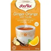 Yogi tea 3x Biologische Thee Ginger Orange Vanilla 17 Stuks