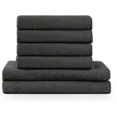 Blumtal Terry Handdoeken Set - 2 x Baddoek & 4 x Handdoek: Antraciet