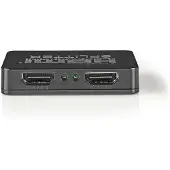 Nedis HDMI Splitter | 2-poorts poort(en) | HDMI ingang - 2x HDMI-uitgang | 4K@30Hz | 2,25 Gbps | ABS / PVC | Zwart