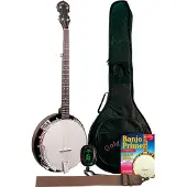Gold tone CC-BG Cripple Creek closed back banjo startersset
