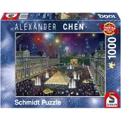 Schmidt Vuurwerk bij het Louvre, 1000 stukjes Puzzel