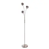 LumenXL Moderne staande lamp met smoke glas, 3-lichts - Campbell