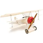 Authentic Models - Triplane, Transparant - baby mobiel - kinderkamer decoratie - babykamer decoratie - vliegtuig decoratie - Vliegtuig