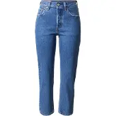Levi's Jeans '501 CROP' blauw denim