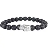 Steel & Barnett SBB/002 - Heren Armband - Zwart - Maat M