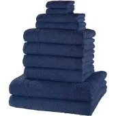 Bonprix Handdoek van katoen (10-dlg. set) maat 10-dlg. set bestaande uit wasdoekje: 30/30 cm, gastendoekje 30/50 cm: 30/50 cm, handdoek 50/100 cm: 50/100 cm, douchelaken: 70/140 cm