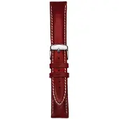 Oxygen Classic Leather Strap 20MM Red EX-CLS-STR-20-RE