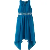 Bonprix Chiffon jurk met pailletten maat 134
