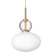 Nuura Rizzatto 32 Hanglamp Messing / Opaal - Hanglampen Glas Brass - 2073001