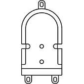 Siedle 200017559-00 Montageaccessoire voor Accessoires voor deurintercom Zwart