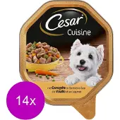 Cesar alu cuisine gevogelte groente in saus hondenvoer 150 gr