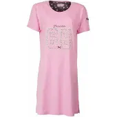 Irresistible Dames Nachthemd - Katoen - Ronde Hals - Roze - Maat S