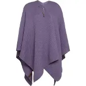 Knit Factory Jazz Omslagvest - Violet - One Size