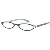 Hip Leesbril Strass-stenen grijs +3.0
