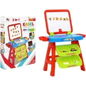 vidaXL Leerbord voor kinderen Easel and Learning 3-in-1