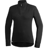 Woolpower Zip Turtleneck 200 (Maat - S, Kleur - BLACK)