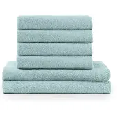 Blumtal Terry Handdoeken Set - 2 x Baddoek & 4 x Handdoek: Lichtblauw