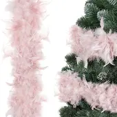 Springos Kerstboa Kerstslinger 3 m Roze