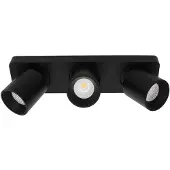 Artdelight Spot Laguna 3 lichts L 32 cm B 8,5 cm zwart