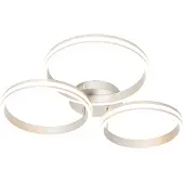 QAZQA Plafondlamp staal incl. LED 3-staps dimbaar 3-lichts - Navara