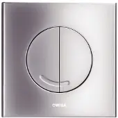 Wisa Argos afdekplaat met dualflush Mat Chroom