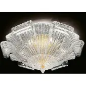 Novaresi Plafondlamp TARTARUGA, dimbaar, helder / transparant, Woon-/ Eetkamer, metaal, plafondlamp