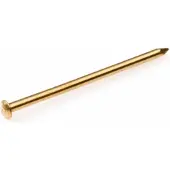 Deltafix . koper nagels. 1.8 x 30mm. lang. 200 gram. bolkop. messing.