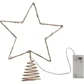 Ginger Ray - Gouden piek voor de kerstboom met lichtjes