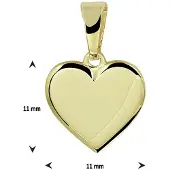Tomylo hanger goud hartje