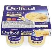 Delical Rijstpap Vanille 4x200 g Beslag