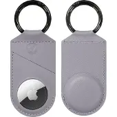 Valenta - AirTag Hoesje - AirTag Sleutelhanger - Paars - geschikt voor Apple AirTag