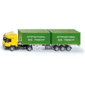 Siku 3921, Mercedes-Benz Vrachtwagen met twee Containers, schaal 1:50, metaal/kunststof