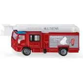 Siku Feuerwehrauto - 1:87 - Magirus Multistar mit Teleskopmast - - One Size - Autos